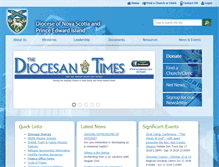 Tablet Screenshot of nspeidiocese.ca